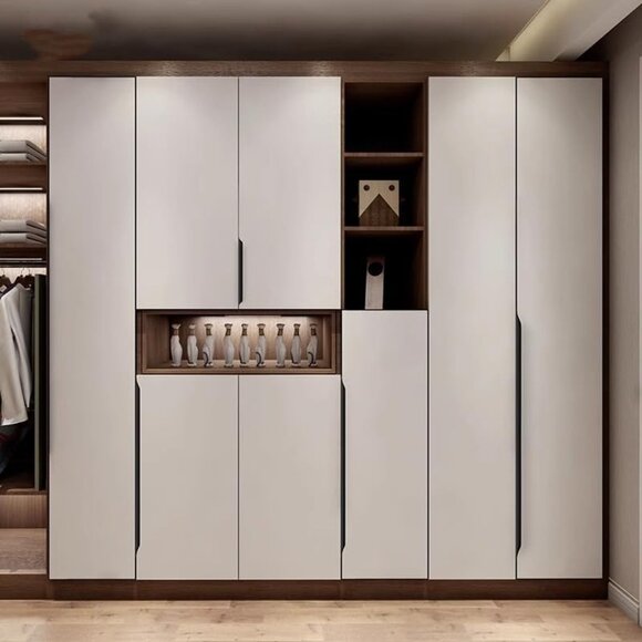 5 Pack Finger Pulls for Cabinets Concealed Handle Home Kitchen Door Drawer GOLD - Picture 5 of 7